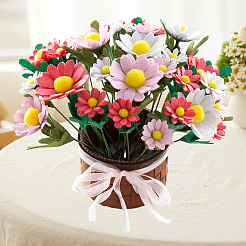不織布素材パッケージ1セット  花  グリーン  280x197x0.7mm&nbsp;DIY-SC0032-33B