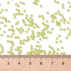 TOHOラウンドシードビーズ  日本製シードビーズ  （透明な光沢レモンライム105)個  11/0  2.2mm  穴：0.8mm  約50000個/ポンド&nbsp;SEED-TR11-0105