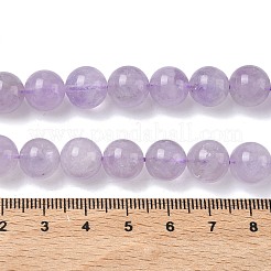 天然ラベンダーアメジストビーズ連売り  ラウンド  スミレ  9.5~10.5mm  穴：1mm  約38個/連  15.5インチ&nbsp;LS-G-F306-11-10mm-01