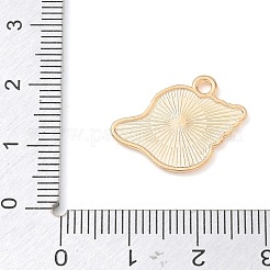 合金エナメルチャーム  巻貝の形をしたチャーム  ライトゴールド  ライトスカイブルー  14x21x1.2mm  穴：1.8mm&nbsp;AL-CBA67E2-02KGC-11