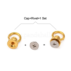アクセサリー  真鍮製ねじナット  アイアン製ねじ  ゴールドカラー  17x8mm  穴：7mm&nbsp;FIND-P024-03G