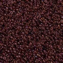 MIYUKIラウンドロカイユビーズ  日本製シードビーズ  （rr303)ローズゴールド光沢  15/0  1.5mm  穴：0.7mm  約5555PCS /ボトル  10 G /ボトル&nbsp;SEED-JP0010-RR0303