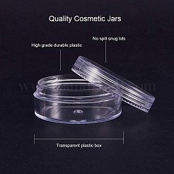 プラスチックビーズ収納ケース  コラム  透明  20個/セット&nbsp;CON-PH0001-18