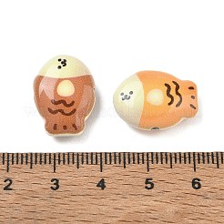 焼き付け塗料合金ビーズ  ミックスカラー  魚  13x13x9mm  穴：1.8mm  約3個/袋&nbsp;AL-CBABBA2-01B