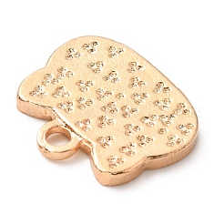 合金エナメルチャーム  ライトゴールド  猫  ホワイト  14x16x1.5mm  穴：1.8mm&nbsp;FIND-CJC0003-77LG-02