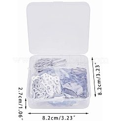 鉄の留め金  銀7ガンメタル  14x23x4mm  穴：2.5x19mm  50セット / カラー  100セット /箱&nbsp;IFIN-PH0023-68