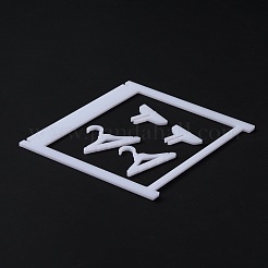 アクリルイヤリングスタンドセット  イヤリングディスプレイホルダー  ホワイト  完成品：13x4.5x11.5cm&nbsp;EDIS-WH0006-39B