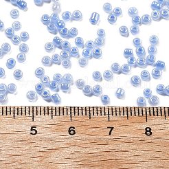 ガラスシードビーズ  セイロン  ラウンド  コーンフラワーブルー  12/0  2mm  穴：1mm  約30000個/ポンド&nbsp;SEED-A011-2mm-146