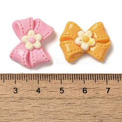 樹脂デコデンカボション  ミックスカラー  蝶結び  19x23x7mm&nbsp;RESI-Q231-08