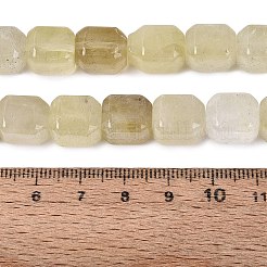 加熱された天然レモンクォーツビーズ連売り  直方体の  10~12x9~10x9~10mm  穴：0.6~0.9mm  約32~36個/連  14.37~16.34（36.5~41.5センチメートル）&nbsp;G-Q608-10L