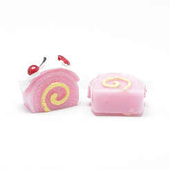 樹脂カボション  ケーキ  ピンク  16x9x16mm&nbsp;LS-CRES-T004-20C