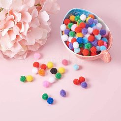 10mmの多色のポンポンズボール約2000個のDIYの人形工芸品の飾り&nbsp;AJEW-PH0001-10mm-M