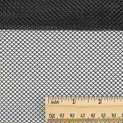 ポリエステルメッシュ布  ブラック  61インチ（155cm）&nbsp;OCOR-WH20816-006B