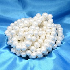 楕円形のシェルパールビーズ連売り  ホワイト  19x16x14mm  穴：1.5mm  約25個/連  15.74インチ&nbsp;BSHE-L013-L-A013A
