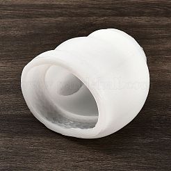 Diyのシリコーンキャンドル型  ヘビ  ホワイト  105x90mm&nbsp;SIMO-Z009-04
