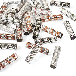 30個3色ラックメッキアルミビーズ  長持ちメッキ  コラム  29x8mm  10個/カラー&nbsp;ALUM-TA0001-04
