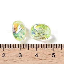 アクリルビーズ  イミテーションバロックパールスタイル  塊  淡緑色  12x10.5x10.5mm  穴：1.3mm&nbsp;PACR-C008-01C