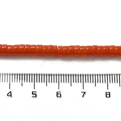 合成サンゴビーズ連売り  ディスク  ヒシビーズ  1.4~2.5x4~4.5mm  穴：0.8mm  約167個/連  14.88''（37.8センチメートル）&nbsp;G-H230-50