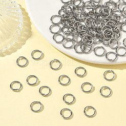 変色しない304ステンレススチールオープン丸カン  鋸で切ったシームレスな丸型  ステンレス鋼色  10x1.4mm  内径：7.2mm  穴：7mm&nbsp;X-STAS-R065-38
