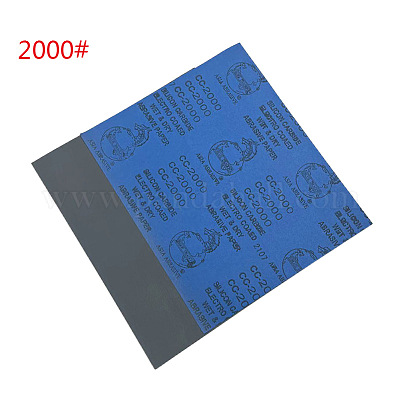 長方形のサンドペーパー  研磨研削工具  グレー  2000グリット  28x23x0.02cm&nbsp;WOCR-PW0001-385H-1