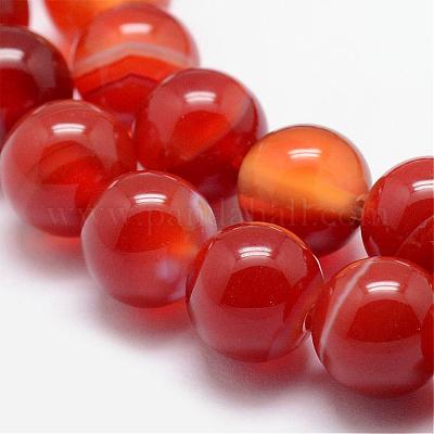 人気のクリスマスアイテムがいっぱい！ 天然石縞瑪瑙/バンデットアゲートビーズ連売り ラウンド アンティーク雑貨