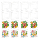 プラスチック製の収納ボックス  キャンディギフトパッケージ用品  正方形  透明  7x7x2.8cm&nbsp;CON-WH0086-083-1