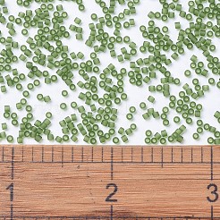 MIYUKIデリカビーズ  シリンダー  日本製シードビーズ  11/0  （db1267)マット透明オリーブ  1.3x1.6mm  穴：0.8mm  約10000個/袋  50 G /袋&nbsp;SEED-X0054-DB1267