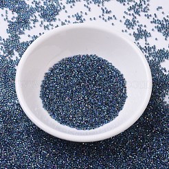 MIYUKIデリカビーズ  シリンダー  日本製シードビーズ  11/0  （db0085)ブルーの裏地付きアクアアブ  1.3x1.6mm  穴：0.8mm  約2000PCS /ボトル  10 G /ボトル&nbsp;SEED-JP0008-DB0085