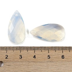 オパールペンダント  多面カット  ティアドロップ  25x13x6mm  穴：1mm&nbsp;G-C140-05A