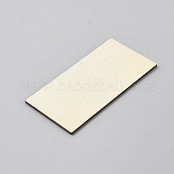 未完成の木製切り抜き10個  長方形  古いレース  100x50x2.5mm&nbsp;WOOD-WH0048-07B