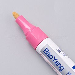 メタリック製のマーカーペン  金属用  木材  セラミック  ガラス  岩絵  DIYフォトアルバム  カード作り  スクラップブッククラフト  ピンク  14.3x1.55cm&nbsp;DIY-I044-29J