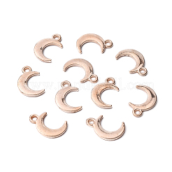 合金のチベット風チャーム  カドミウムフリー＆鉛フリー  ムーン  ローズゴールド  14.5x9.5x1mm  穴：1.6mm  約1697個/764g&nbsp;LS-TIBE-S318-018RG-RS