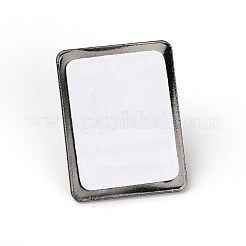 合金フックハンガー  鉄のフック付き  粘着ステッカー  正方形  ガンメタ色  21.5x27.5x11.5mm  穴：7x8.5mm&nbsp;AJEW-WH0223-73C