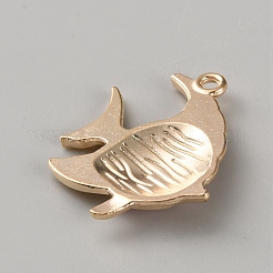 合金エナメルチャーム  ゴールドカラー  魚  29.5x24.5x3.5mm  穴：2mm&nbsp;ENAM-WH0073-01G-29