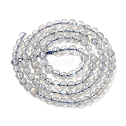 天然石ラブラドライトビーズ連売り  ラウンド  4mm  穴：0.6mm  約89~105個/連  15.20~15.35''（38.6~39センチメートル）&nbsp;G-H337-A02-01