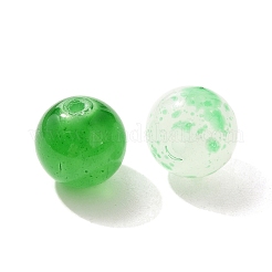混合スタイルのガラスビーズ  ラウンド  薄緑  8~10mm&nbsp;X1-GLAA-XCP0012-02A