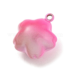 真鍮製ベルペンダント  桜の形  甘露  25x21x16.5mm  穴：3mm&nbsp;KK-B086-02B