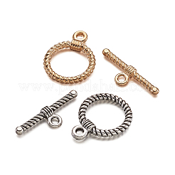 チベット風合金マンテル  ミックスカラー  リング：22x17.5x2mm  穴：2mm  バー：25.5x8x3mm  穴：2mm  5セット/カラー  20のセット/袋&nbsp;PALLOY-TA0020-01