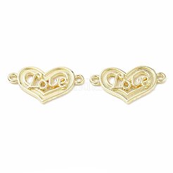 ラックメッキ合金コネクタチャーム  心は愛という言葉とリンクする  鉛フリー＆カドミウムフリー＆ニッケルフリー  ライトゴールド  17x29.5x2.5mm  穴：1.8mm&nbsp;PALLOY-M203-15LG