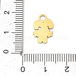 クリスマス 304 ステンレススチール エナメルチャーム  カドミウムフリー＆鉛フリー  キャンディー棒  14x9.5x0.8mm  穴：2.5mm&nbsp;LS-STAS-I356-02G-06