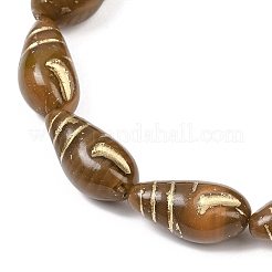 チェコ産プレスガラスビーズ  シェル形状  シエナ  24.5x12mm  穴：1mm  約20個/袋&nbsp;GLAA-I061-49A
