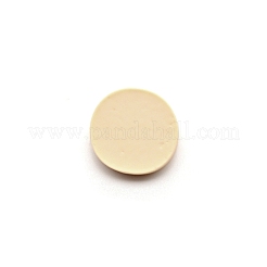 オペーク樹脂カボション  艶消し  イミテーションレザー  笑顔とフラットラウンド  小麦  23x7mm&nbsp;RESI-CJC0017-14B