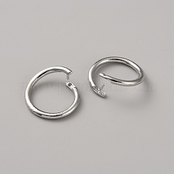 真鍮製オープンタイプ丸カン  プラチナ  14x1.5mm  内径：11mm&nbsp;LS-KK-WH0100-598-P