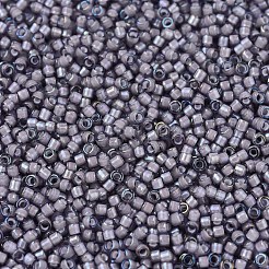 MIYUKIデリカビーズ  シリンダー  日本製シードビーズ  11/0  （db1789)白い裏地アメジストab  1.3x1.6mm  穴：0.8mm  約2000PCS /ボトル  10 G /ボトル&nbsp;SEED-JP0008-DB1789