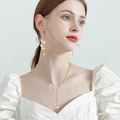 300個 5スタイル ABSプラスチック模造真珠ビーズキャップ  ABカラーメッキ  花  乳白色  6.5~11x7~11x1.5~5mm  穴：1.2~1.5mm  60個/スタイル&nbsp;OACR-NB0001-39