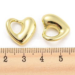 合金ペンダント  ハート  ゴールドカラー  16x17x5mm  穴：6.5x7mm&nbsp;FIND-G062-05G