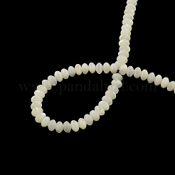 Rondelleナチュラルtrochid shell / trochusシェルビーズ連売り  4x2.5mm  穴：0.5mm  約150個/連  15.7インチ&nbsp;SSHEL-F290-29