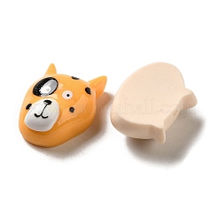 不透明樹脂デコデンカボション  犬の頭の混合形状  ミックスカラー  16.5~21x17~26.5x9~10mm&nbsp;RESI-G090-06