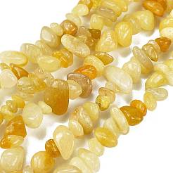 天然トパーズヒスイチップビーズ連売り  5~8x5~8mm  穴：1mm  約31.5インチ&nbsp;G-M205-16A