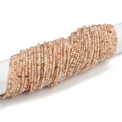 加熱された天然シトリンビーズ連売り  多面カット  キューブ  2.5x2.5x2.5mm  穴：0.6mm  約166~167個/連  14.96~15.47''（38~39.3センチメートル）&nbsp;G-RM2025-C29-A
